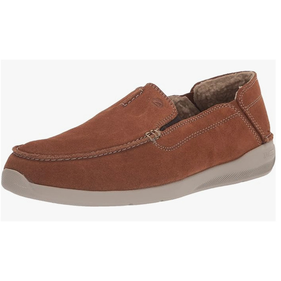Clarks Men's Gorwin Step Loafer, Cola Suede, 11 - Picture 1 of 7